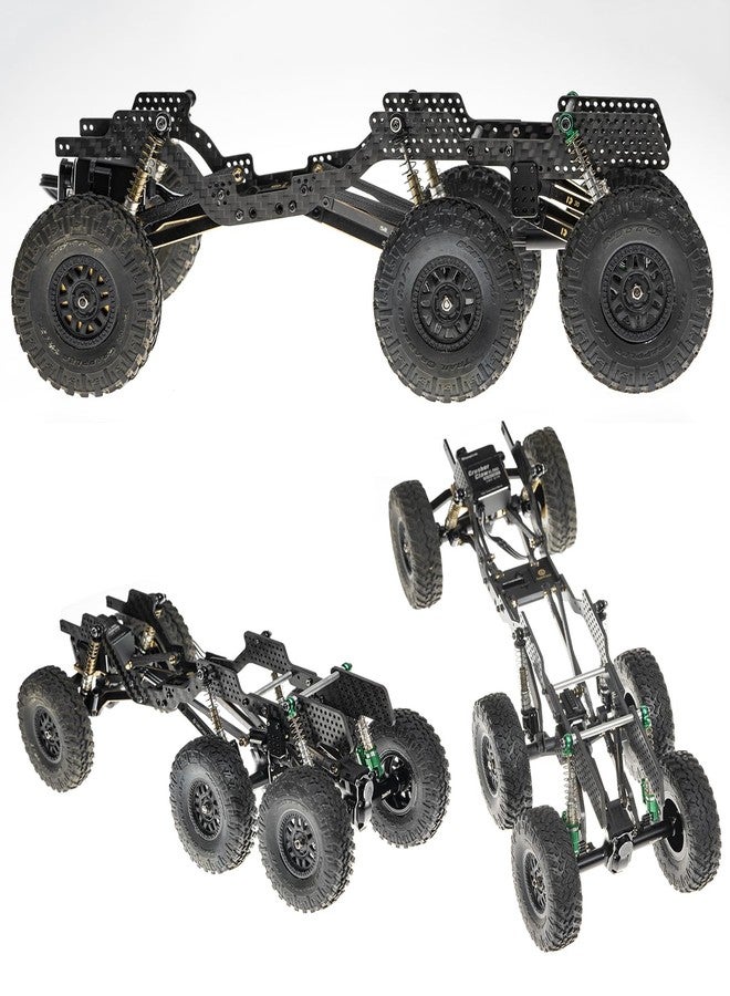 RampCrab 6X6 Extension kit for 1/24 Carbon Fiber Chassis Kit SCX24 Upgrade Parts - Image 2